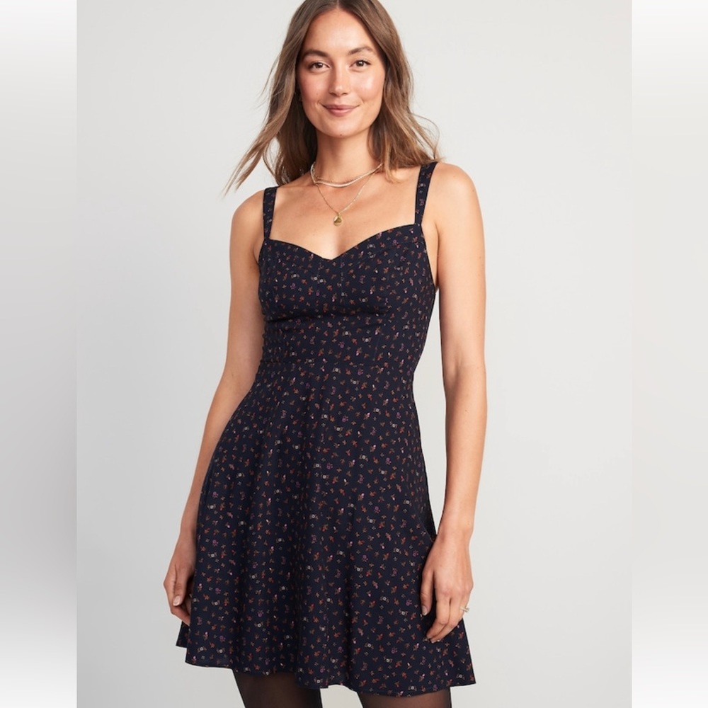 Old Navy Fit & Flare Smocked Mini Cami Dress Large Tall